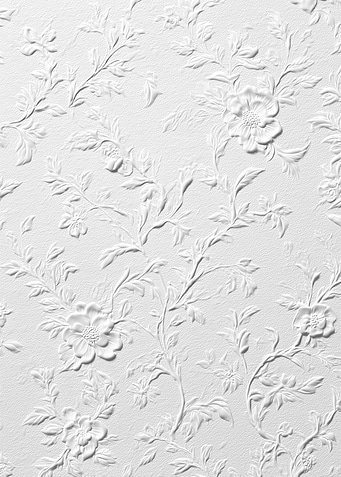 Embossed Floral Wallpaper Pattern
