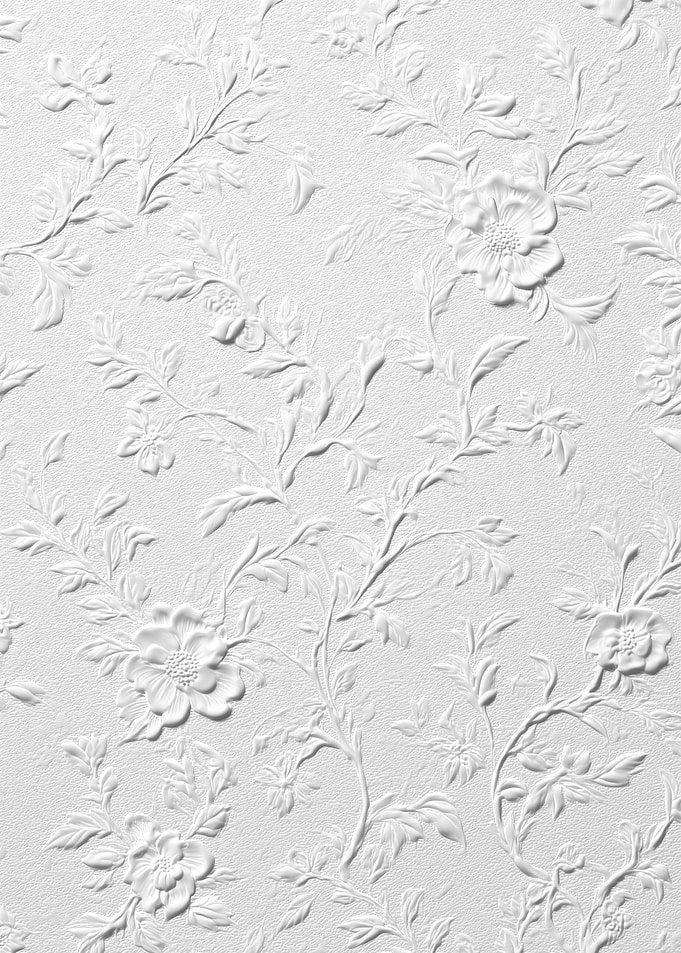 Embossed Floral Wallpaper Pattern