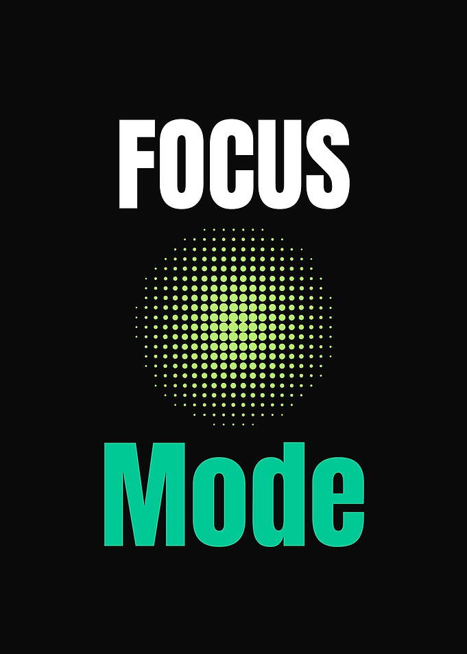 Focus Mode Text Art
