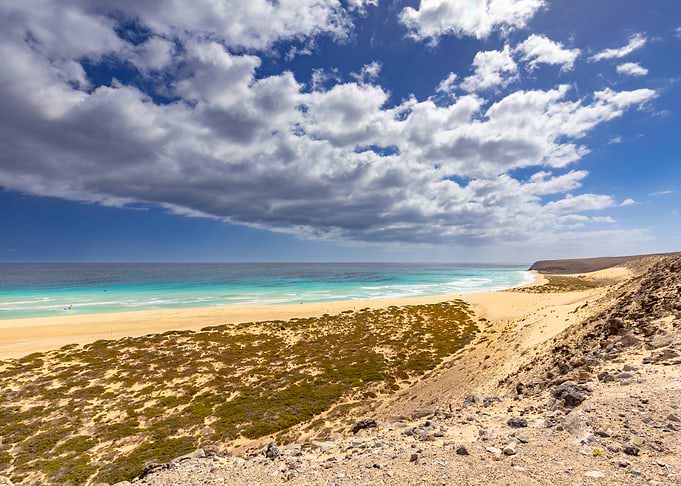 Scenic Beach Landscape with Turquoise Water