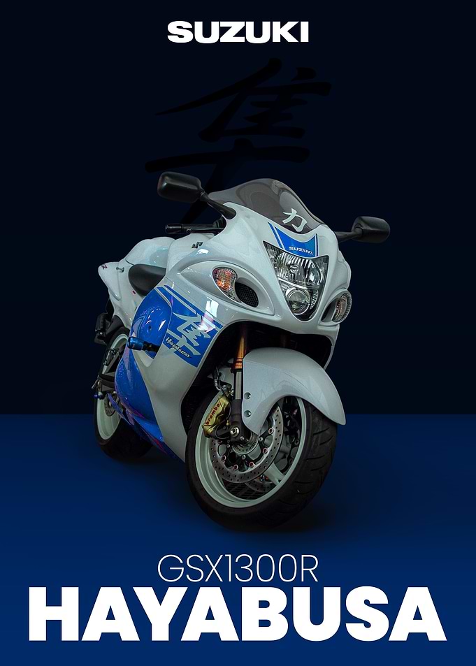 Suzuki Hayabusa Motorcycle Poster
