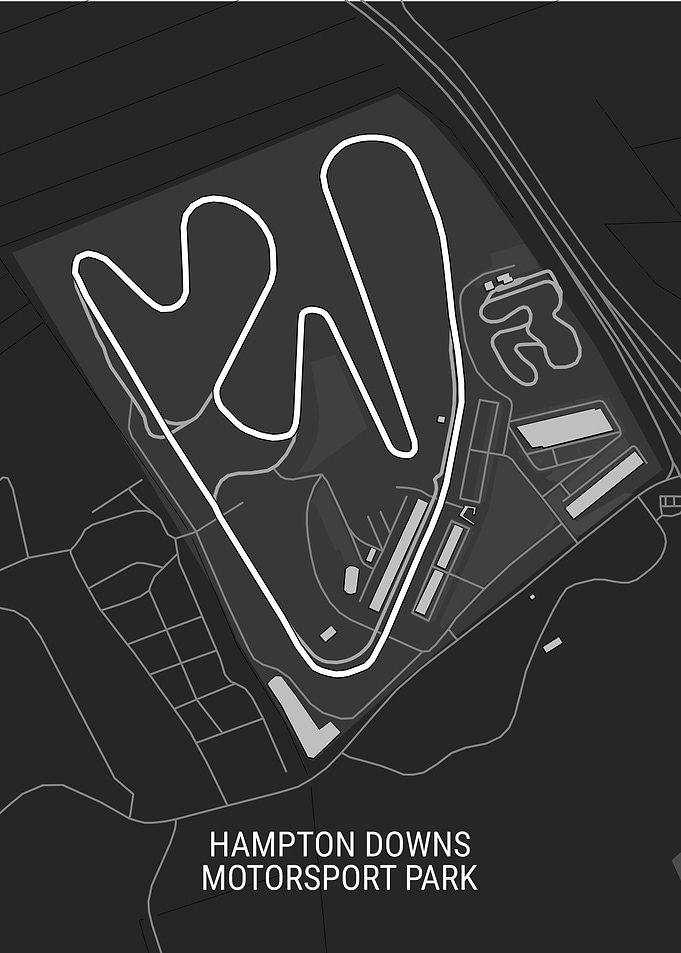 Hampton Downs Motorsport Park Map