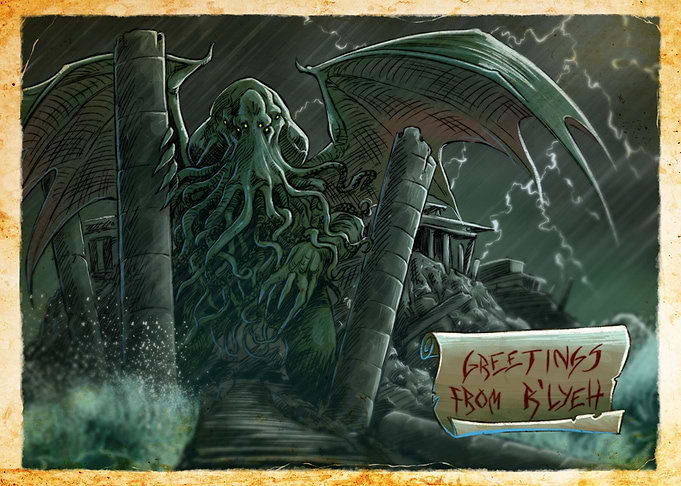 Cthulhu Greetings from R'lyeh
