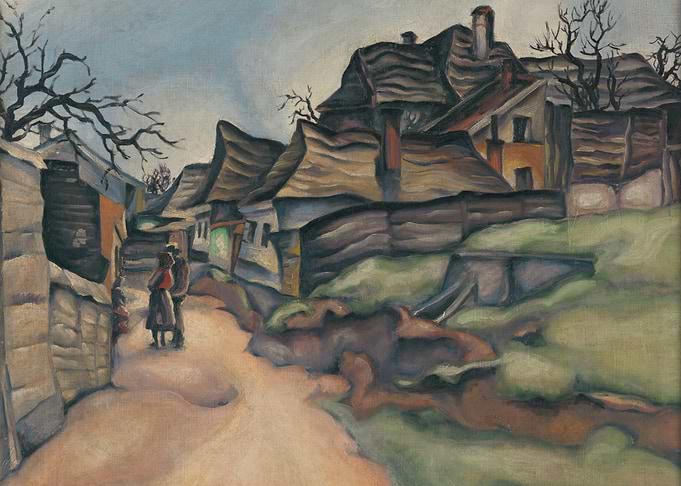 Village Scene with Figures