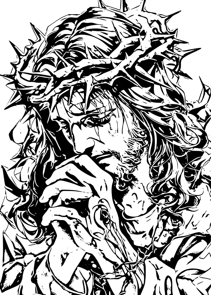 Jesus Christ with Crown of Thorns