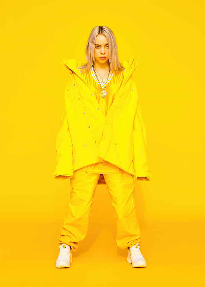 Billie Eilish in Yellow Outfit
