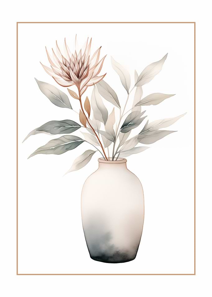 Floral arrangement in a vase