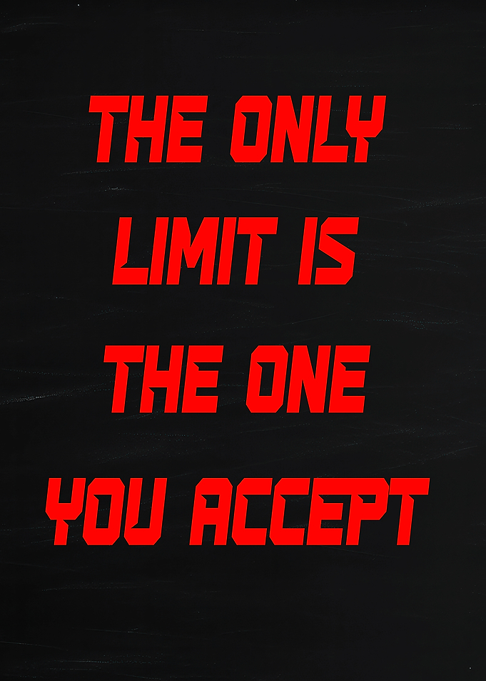 Inspirational Quote on Black Background