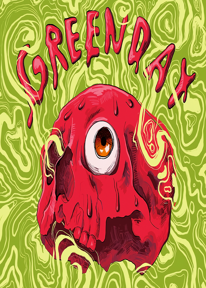 Green Day Monster Art