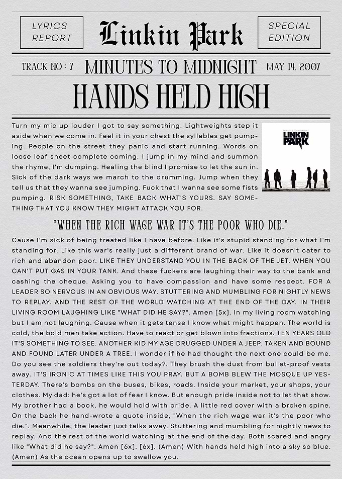 Linkin Park Hands Held High