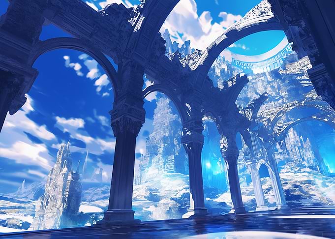 Fantasy Ruined Cityscape