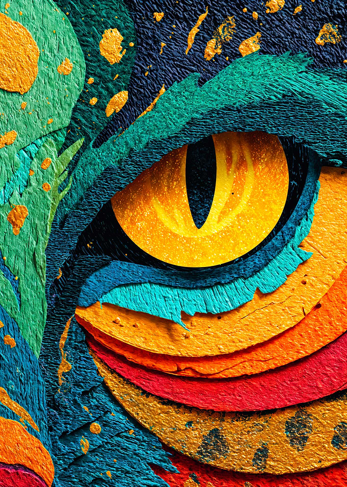 Close Up Creature Eye Collage