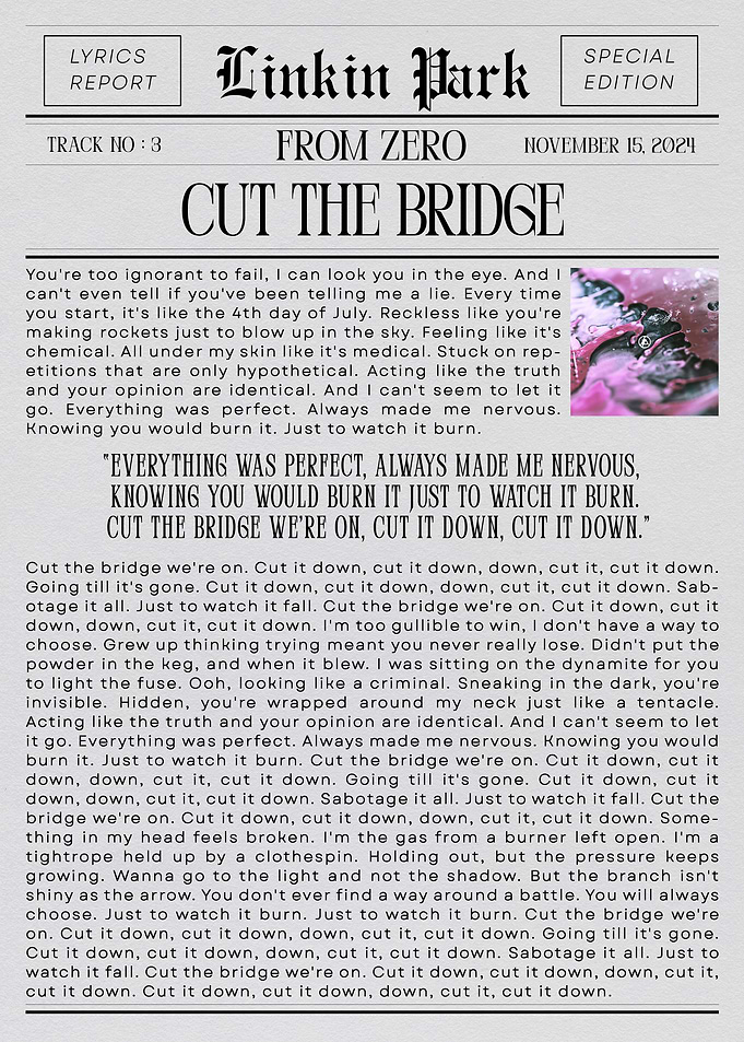 Linkin Park Cut The Bridge