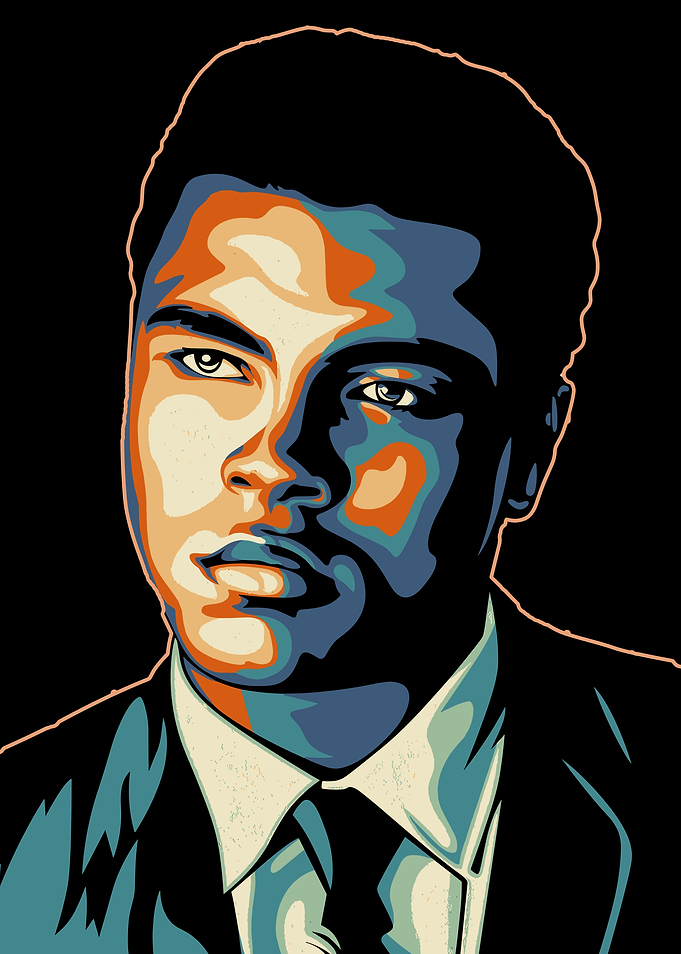 Muhammad Ali Pop Art Portrait