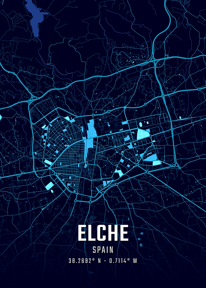 Elche Midnight City Map
