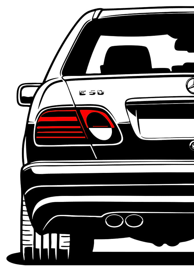 Mercedes-Benz E50 Rear View