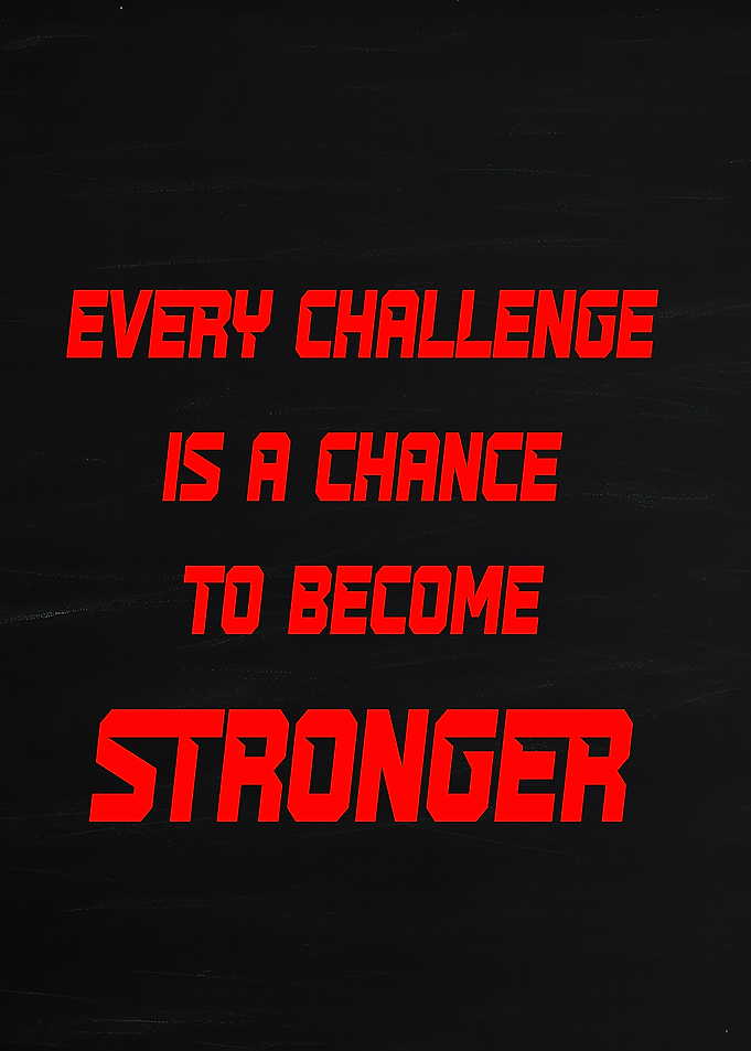 Inspirational Quote on Black Background