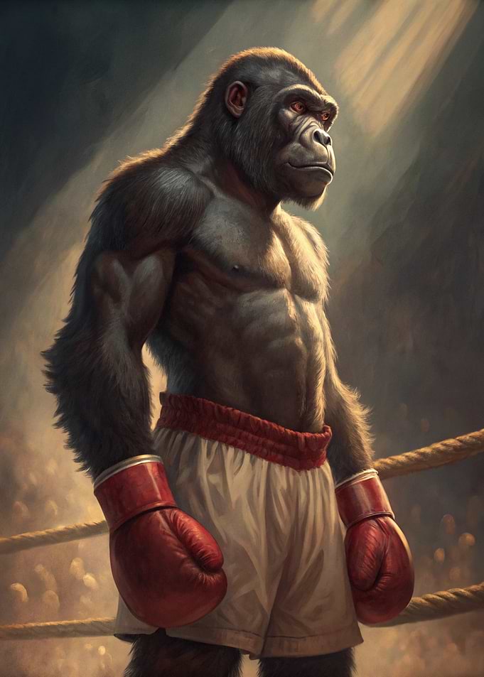 Gorilla Boxer in Ring