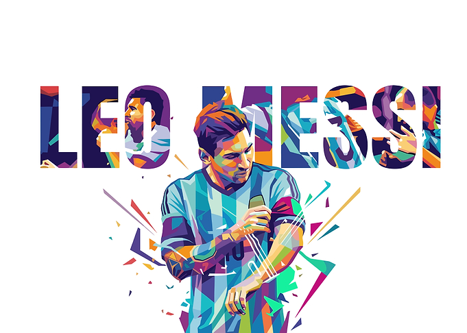 Lionel Messi Pop Art