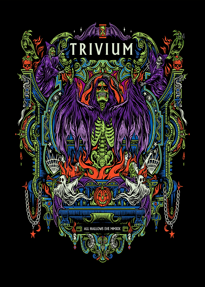 Trivium Halloween Grim Reaper Art