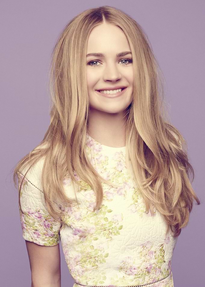 Britt Robertson in Floral Dress