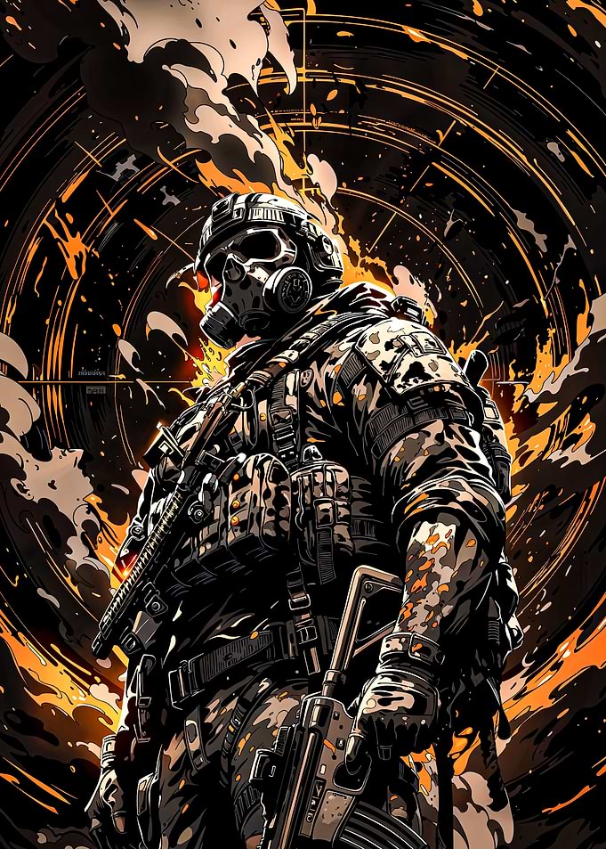 Soldier in Combat Gear