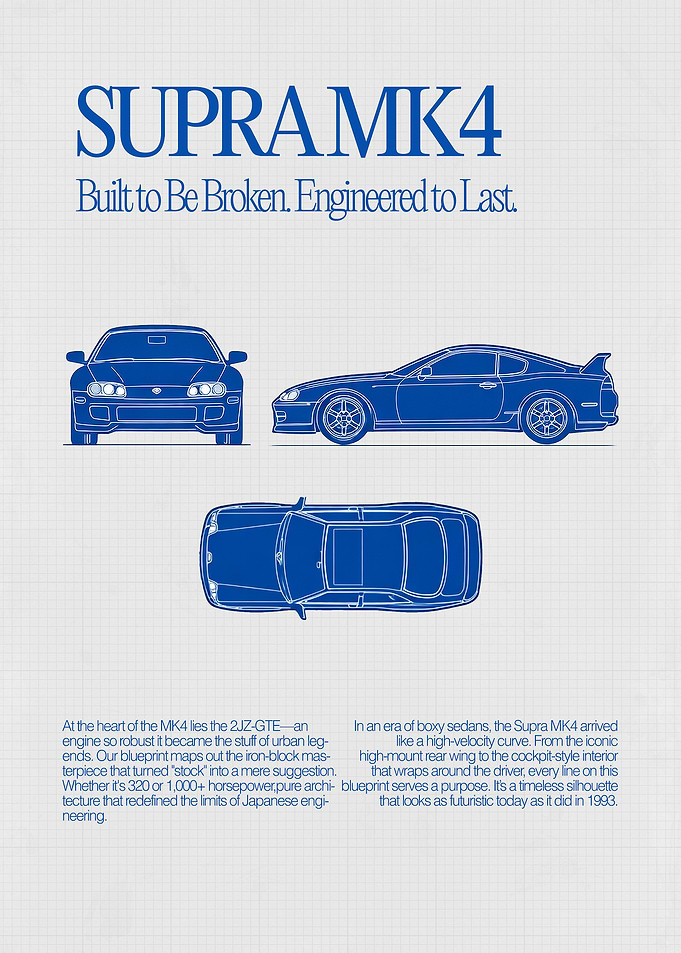 Supra MK4 Classic Blueprint