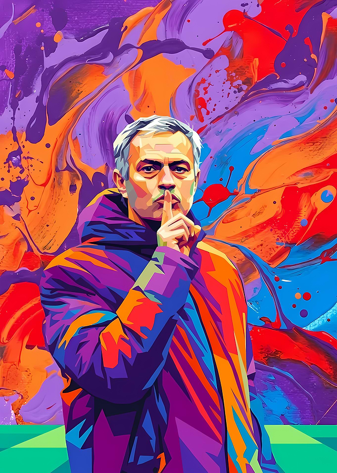 Jose Mourinho Pop Art Portrait