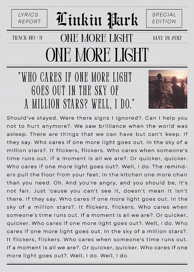 Linkin Park One More Light