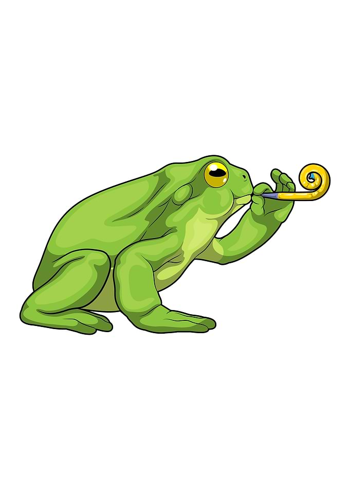 Frog Birthday Party horn