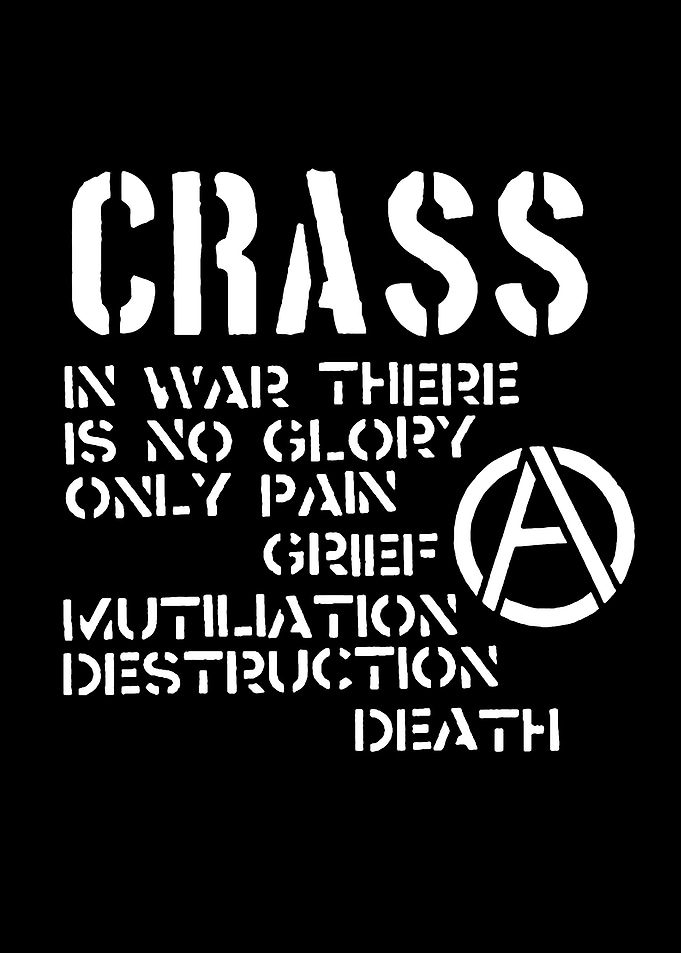 Crass Anarchy Symbol Text Art