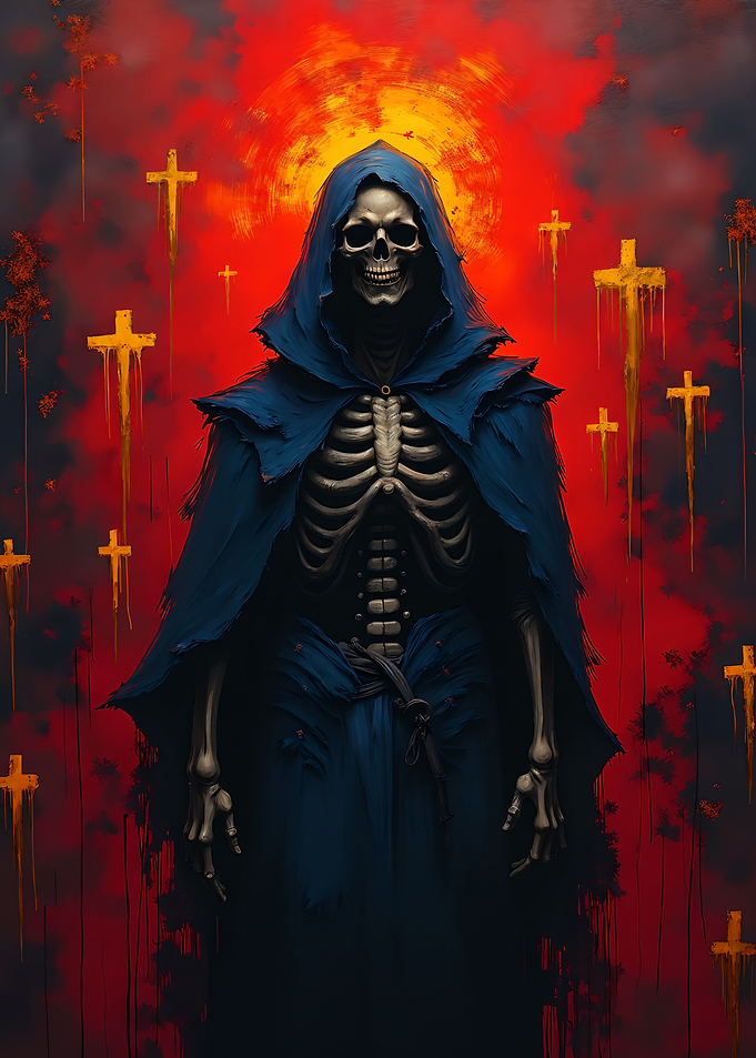 Grim Reaper with Crosses