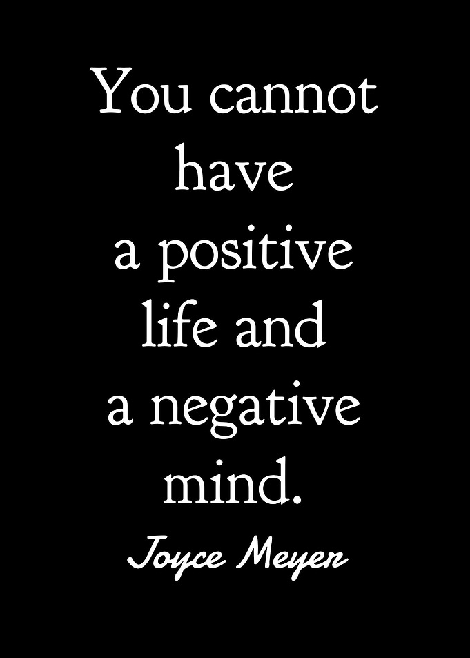 Inspirational quote about positive life