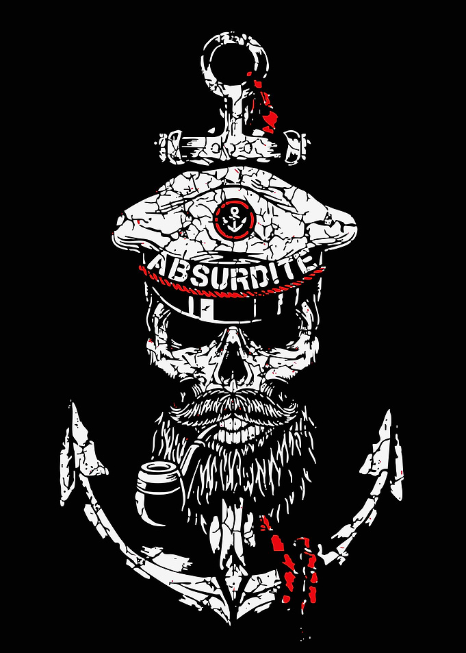 Skull Captain with Anchor