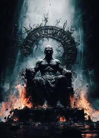 Dark King on Throne