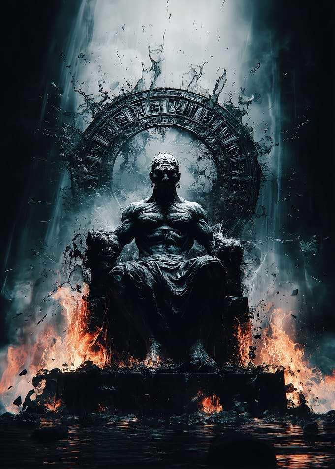 Dark King on Throne