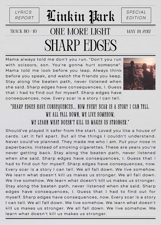 Linkin Park Sharp Edges