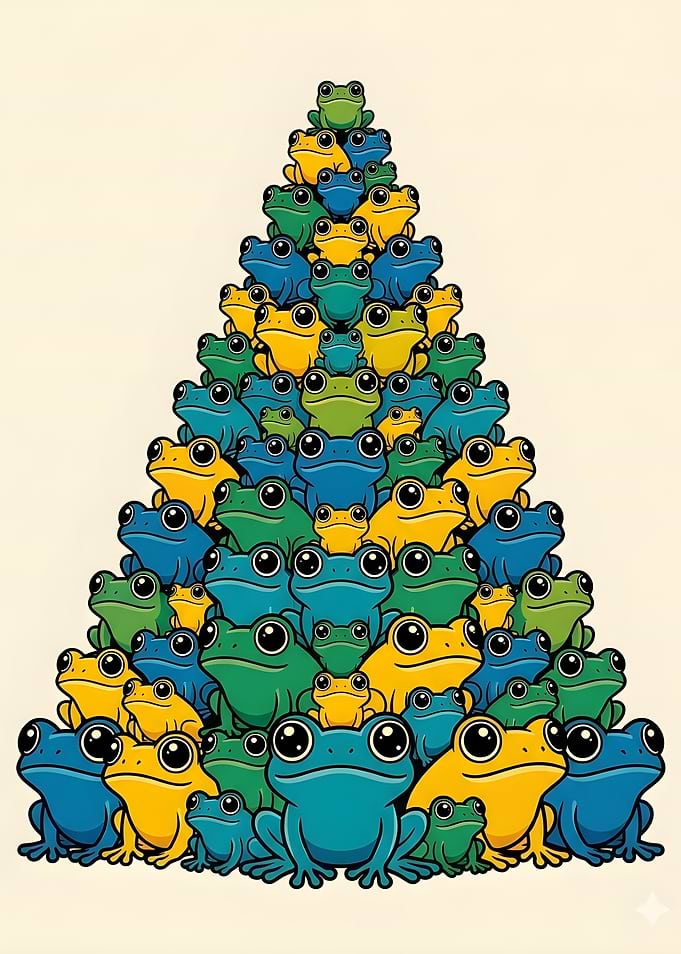 Christmas Tree of Frogs