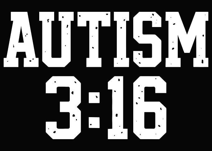 Autism 3:16 Text Art