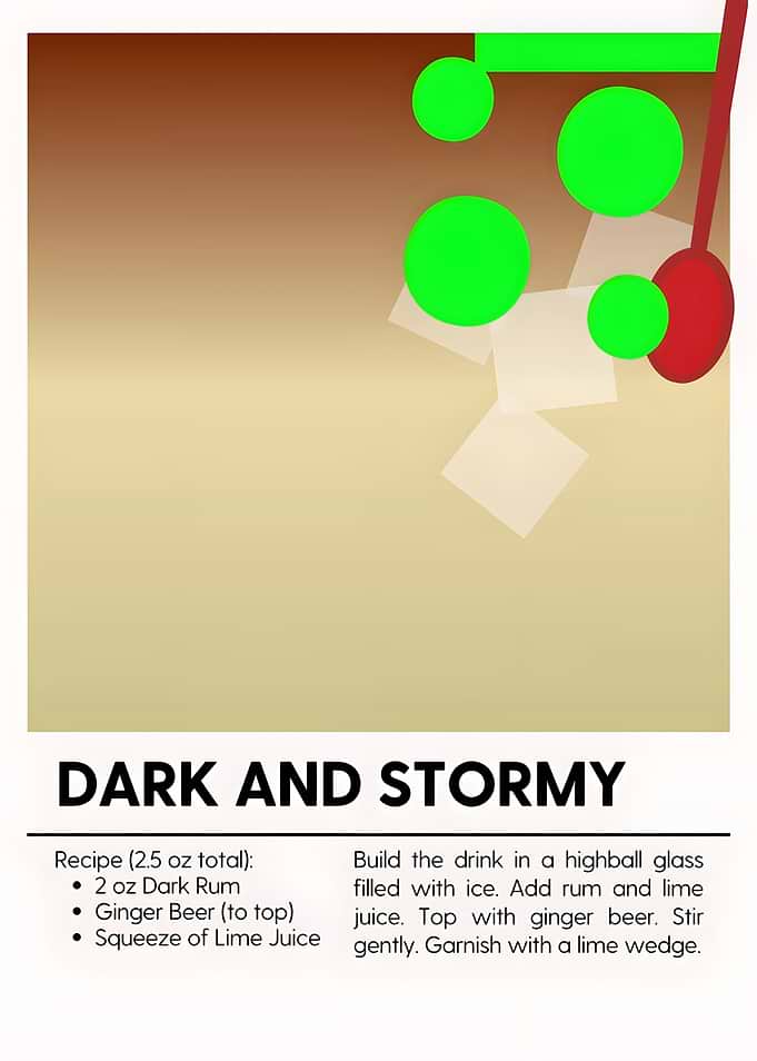 Dark and Stormy Cocktail Recipe