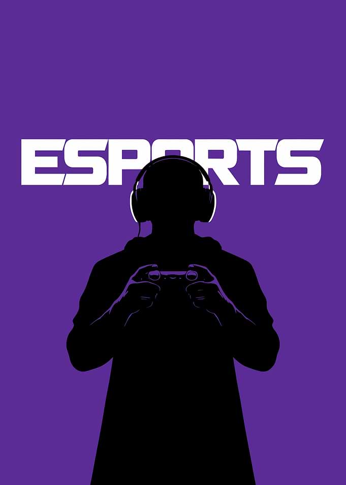 Esports Gamer Silhouette