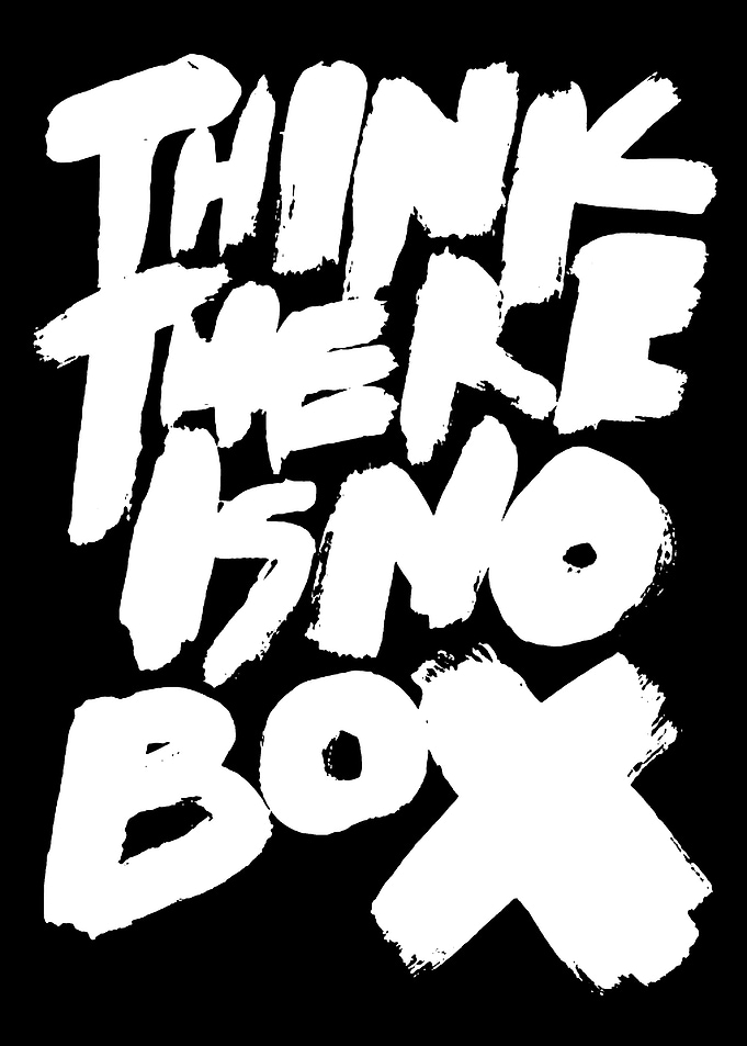 Think Outside the Box Text Art