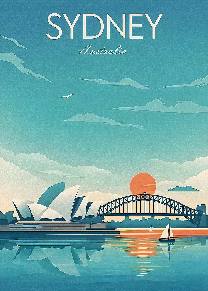 Sydney Opera House and Harbour Bridge
