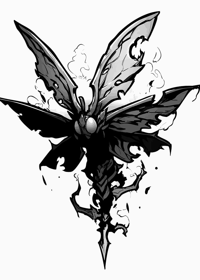 Dark Moth Creature