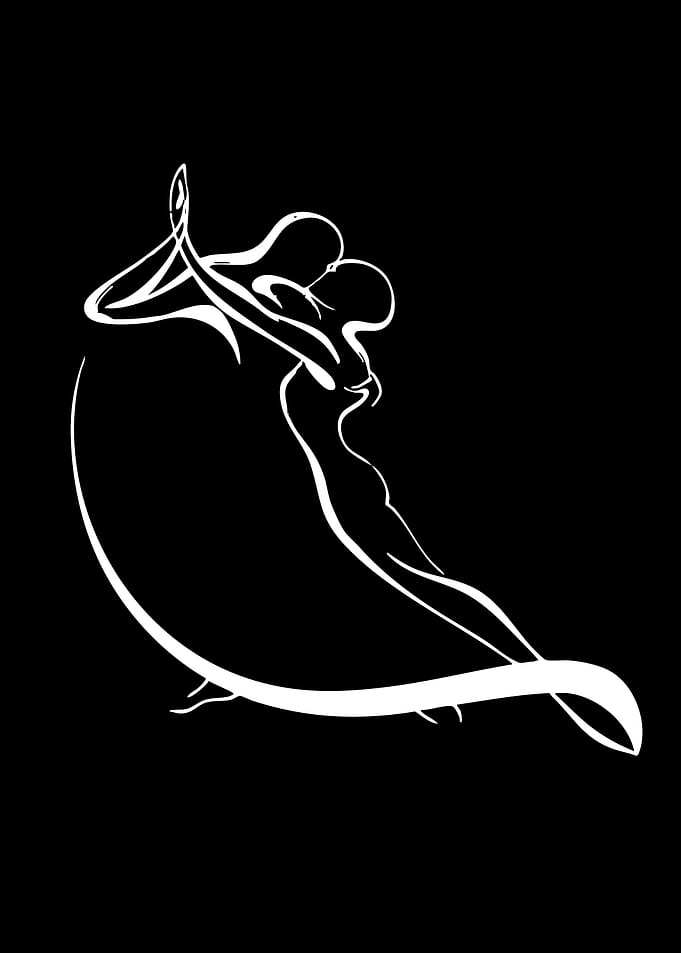 Couple Dancing Tango