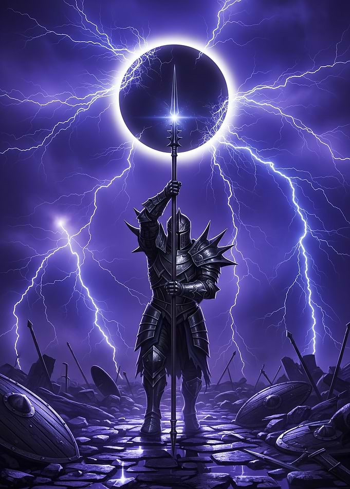 Dark Knight Under Lightning Eclipse