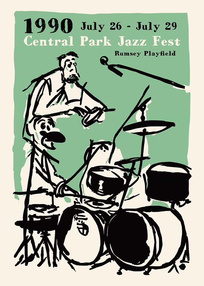 Vintage Jazz Fest Poster