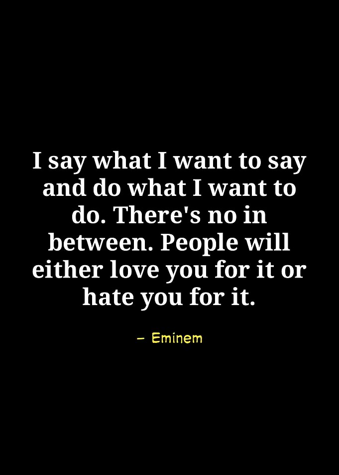Eminem quote about authenticity