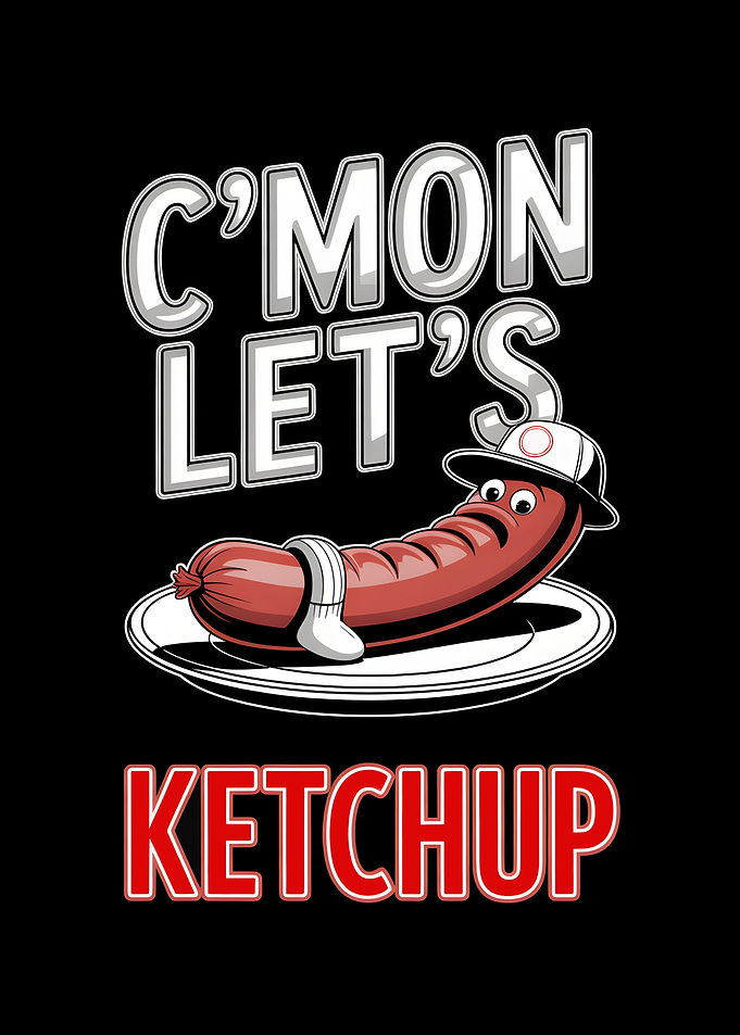 Funny Sausage Ketchup Pun