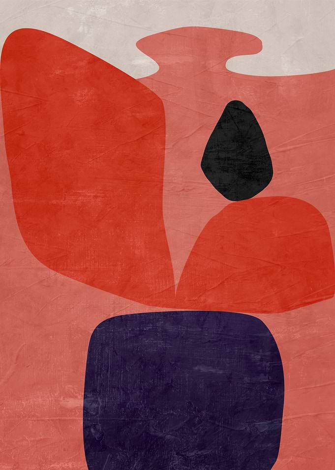 Abstract Geometric Shapes with Textured Background